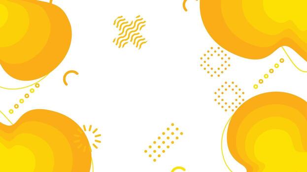 blanco y amarillo dinámica fluido formas resumen antecedentes vector