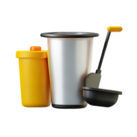 trash 3d rendering icon illustration png