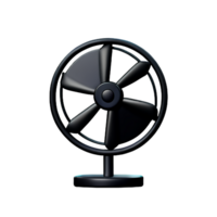 ventilateur 3d le rendu icône illustration png