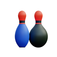 bowling 3d interpretazione icona illustrazione png