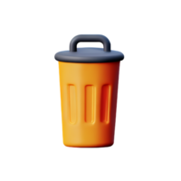 skräp 3d tolkning ikon illustration png