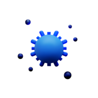 bacteria 3d rendering icon illustration png