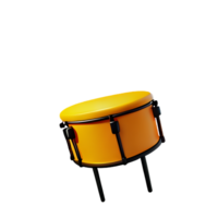 drum 3d rendering icon illustration png