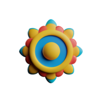 mandala background 3d rendering icon illustration png