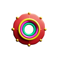 mandala fundo 3d Renderização ícone ilustração png