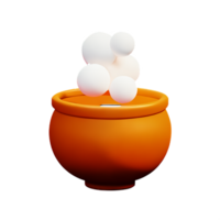 pot 3d rendering icon illustration png