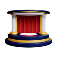theater 3d rendering icon illustration png