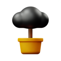 pot 3d le rendu icône illustration png