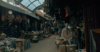 Old city market in Acre, Israel video