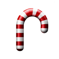 candy cane 3d rendering icon illustration png