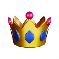 reine couronne 3d le rendu icône illustration png