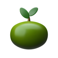 olive 3d rendering icon illustration png