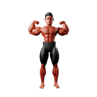 muscle 3d le rendu icône illustration png