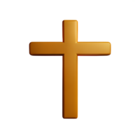 Christian Kreuz 3d Rendern Symbol Illustration png