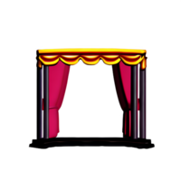 theater 3d renderen icoon illustratie png