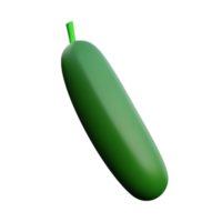 cucumber 3d rendering icon illustration png