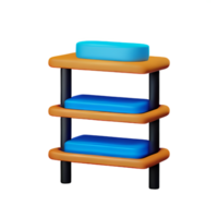 shelf 3d rendering icon illustration png