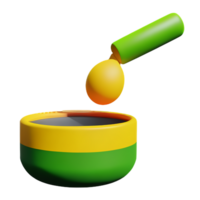 pot 3d renderen icoon illustratie png