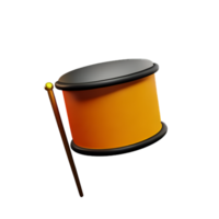 drum 3d rendering icon illustration png