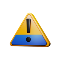 danger 3d rendering icon illustration png