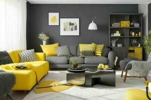 Eclectic style living room design. Pro Photo