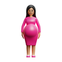 gravid 3d tolkning ikon illustration png