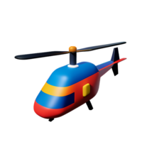 helicóptero 3d Renderização ícone ilustração png