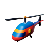 helicóptero 3d representación icono ilustración png