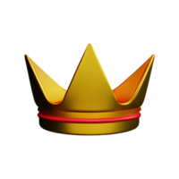 queen crown 3d rendering icon illustration png