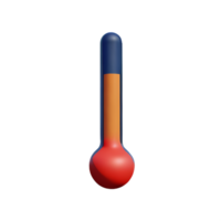 termometro 3d interpretazione icona illustrazione png