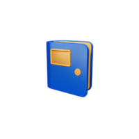 pasaporte 3d representación icono ilustración png