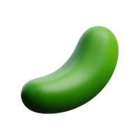 cucumber 3d rendering icon illustration png