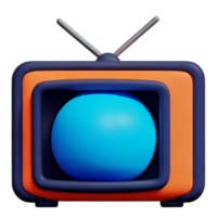 television 3d rendering icon illustration png