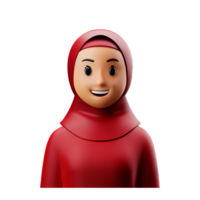 hijab 3d le rendu icône illustration png