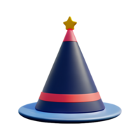 fest hatt 3d tolkning ikon illustration png