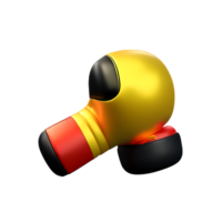 boxing gloves 3d rendering icon illustration png