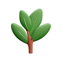 botanisk 3d tolkning ikon illustration png