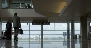 in de terminal van ben goeroe luchthaven, tel aviv, Israël video