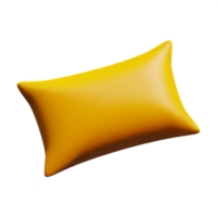 pillow 3d rendering icon illustration png