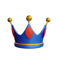 queen crown 3d rendering icon illustration png