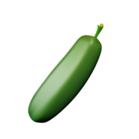 cucumber 3d rendering icon illustration png