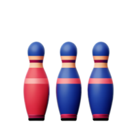 bowling 3d le rendu icône illustration png