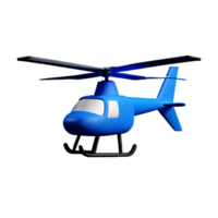 hélicoptère 3d le rendu icône illustration png