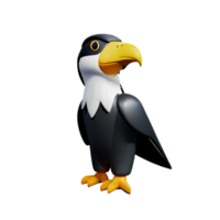 eagle 3d rendering icon illustration png