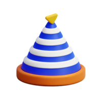 party hat 3d rendering icon illustration png