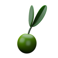 olive 3d rendering icon illustration png