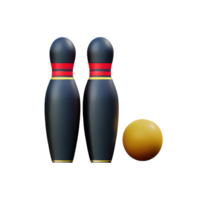 bowling 3d tolkning ikon illustration png