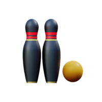 bowling 3d le rendu icône illustration png