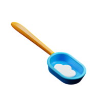 spoon 3d rendering icon illustration png