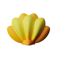shell 3d rendering icon illustration png